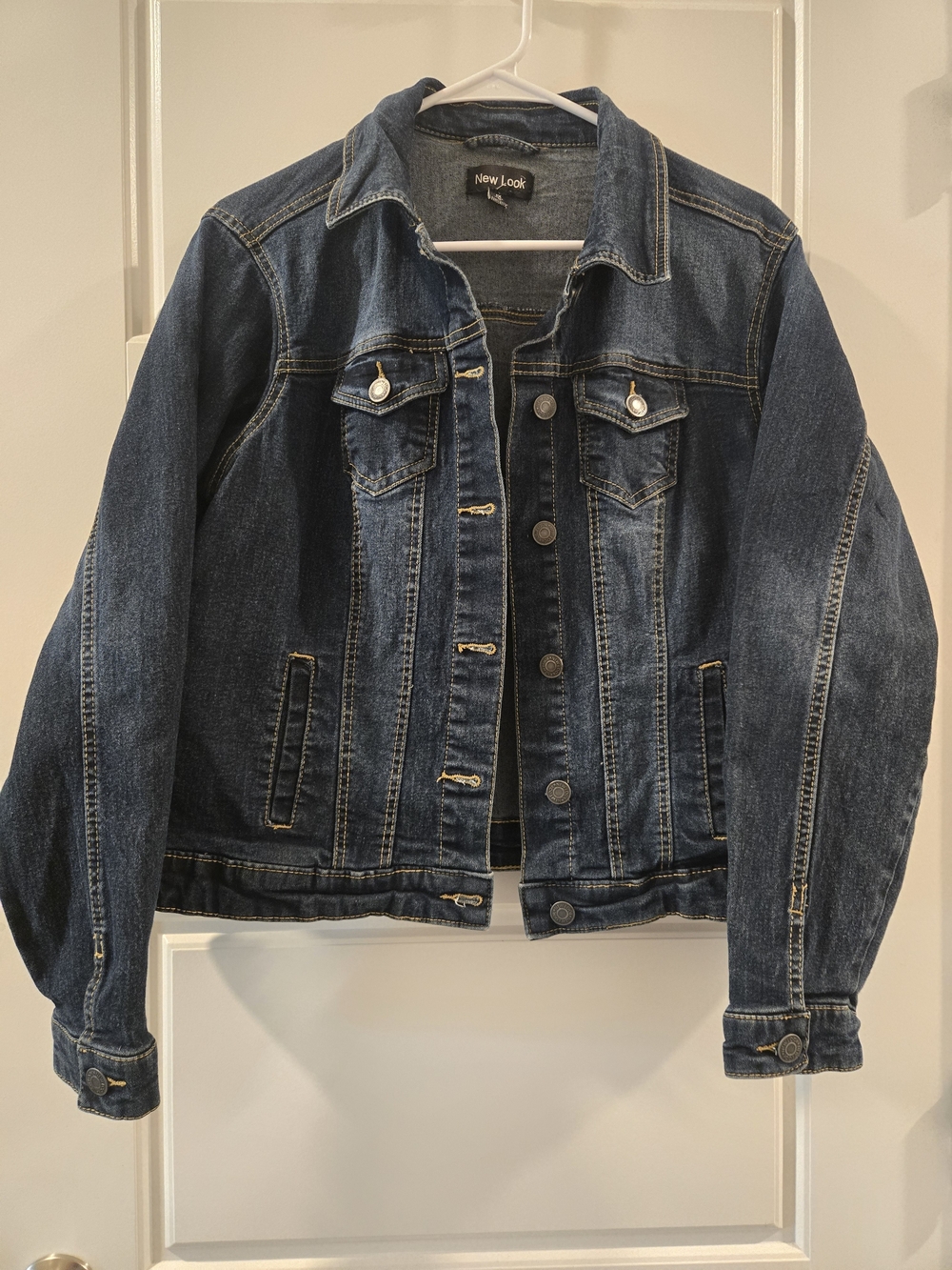 New Look Dark Wash Denim Jacket - Classic Blue